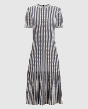 Alexander McQueen Ivory striped dress 876347Q1BH0