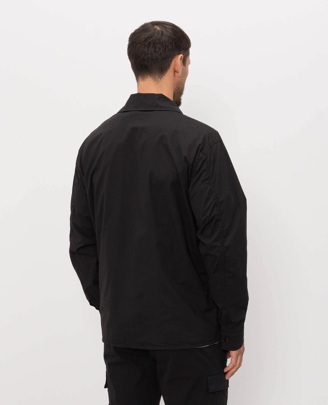 

Black shirt with logo patch Stone Island