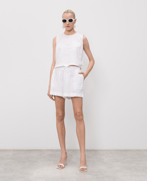 Twinset White linen top 261TT2303