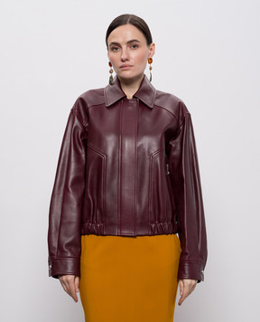 Versace Burgundy leather jacket 10228131A16885