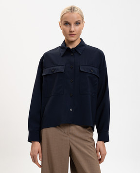 Max Mara Weekend Blue MULINO wool shirt WKDMULINO