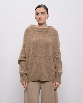 Demiur Brown alpaca and cashmere sweater TIFF301
