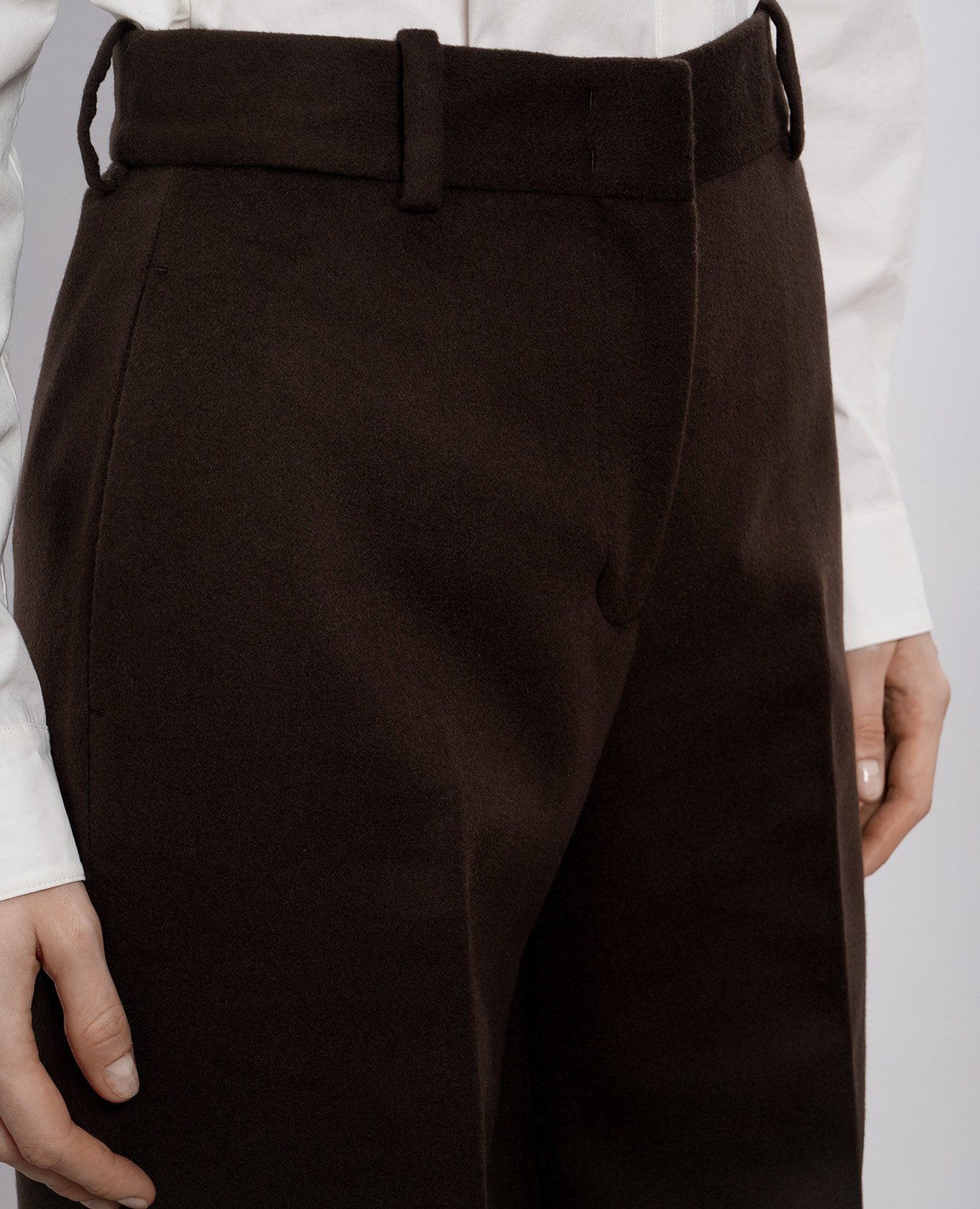 Brown wool pants Ermanno Scervino 5