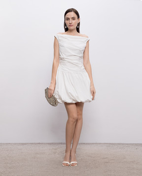 Simkhai White Salina dress with drapery 2261253T