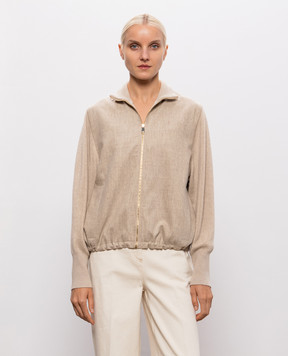 Fabiana Filippi Beige jacket with wool GCD226F220M436
