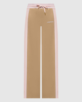 Casablanca Beige striped sweatpants WPF26JTR33401
