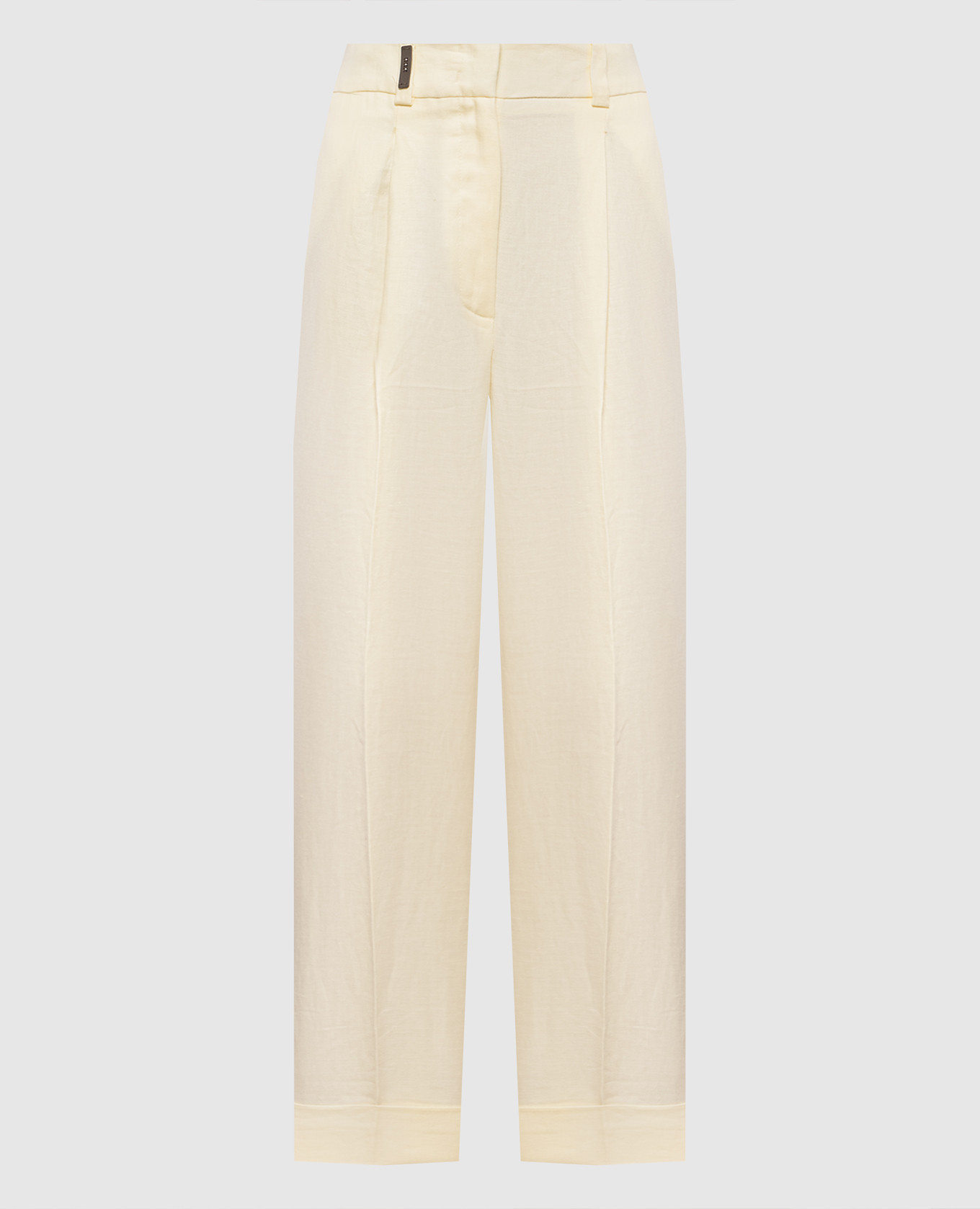 Yellow linen pants