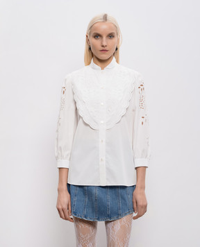 Valentino White blouse with broderie embroidery 8B3AB8209VN