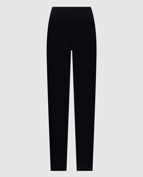 Sporty & Rich Black leggings with contrast logo PA00288315BA01
