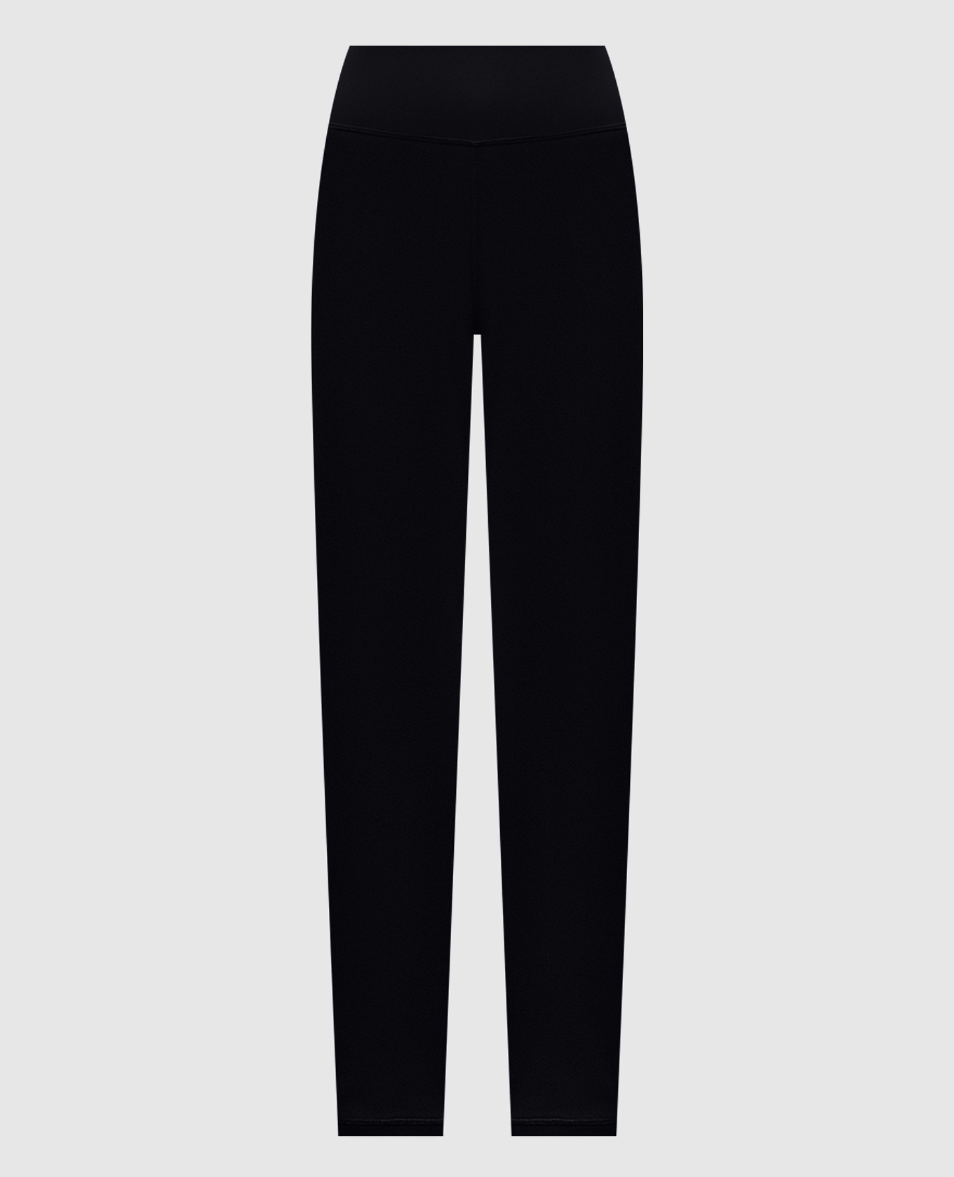 Black leggings with contrast logo
