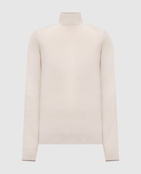Peserico Ivory wool and cashmere turtleneck R59549F12947E0