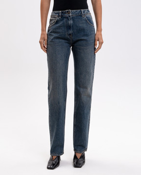 Magda Butrym Blue jeans with a worn effect DENIM01PANTS125926