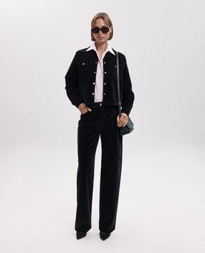 Max Mara Blue corduroy shirt RIVOLO MSTRIVOLO