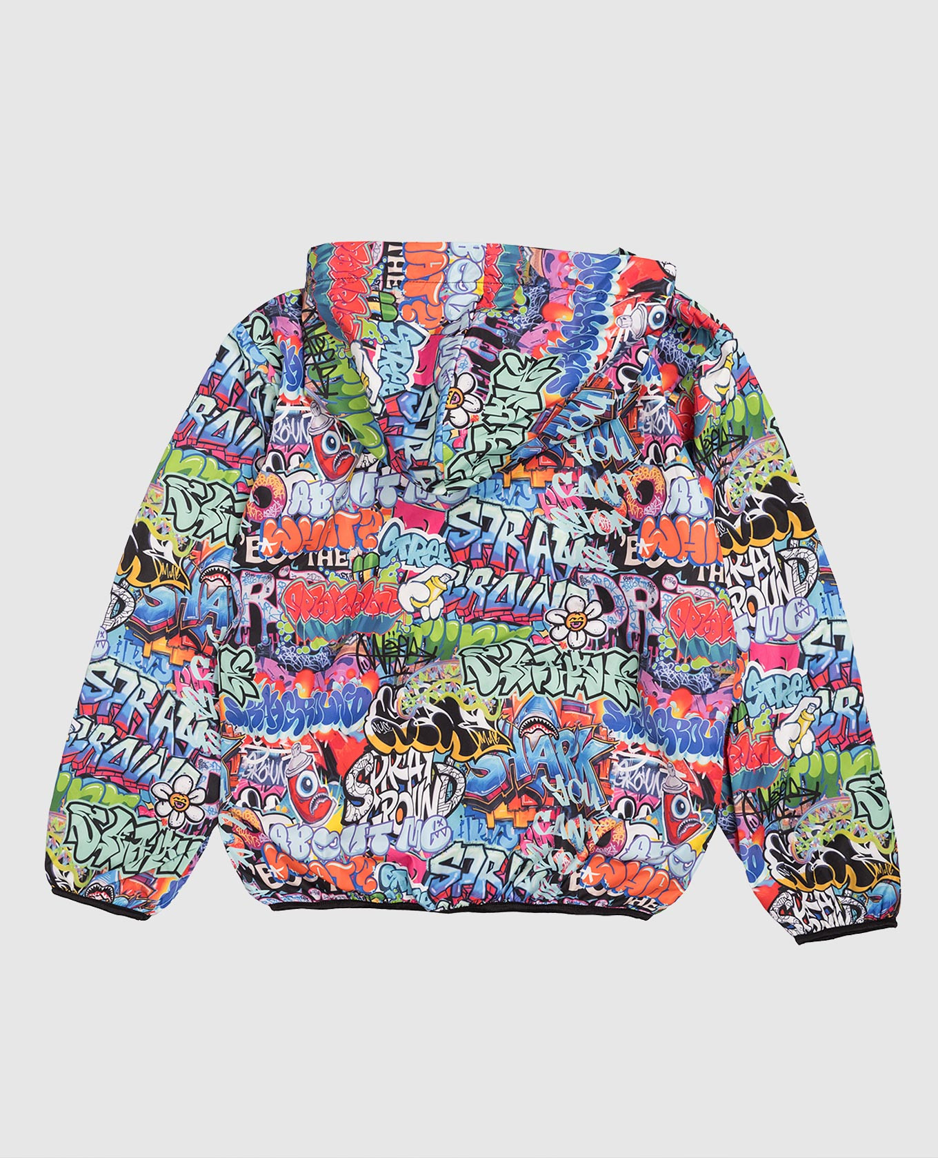 Children's white sweatshirt Writers Backpack in the Crewneck with windbreaker Sprayground 4