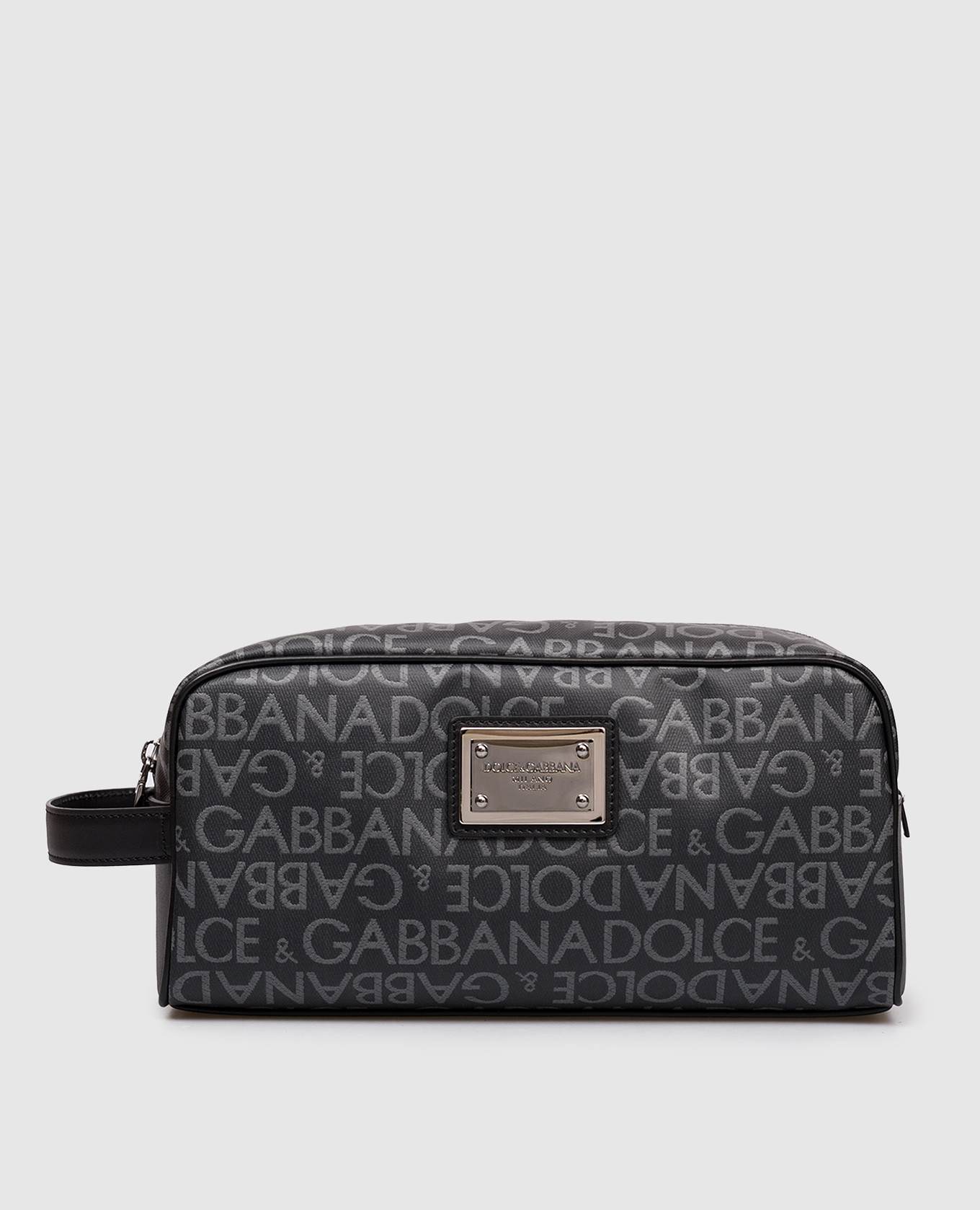 

Gray toiletry bag with logo print Dolce&Gabbana, Grey
