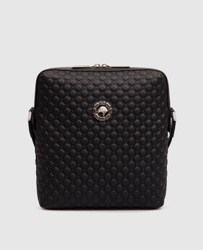 Stefano Ricci Black leather bag with brand embossing ND156GTPMR1MR