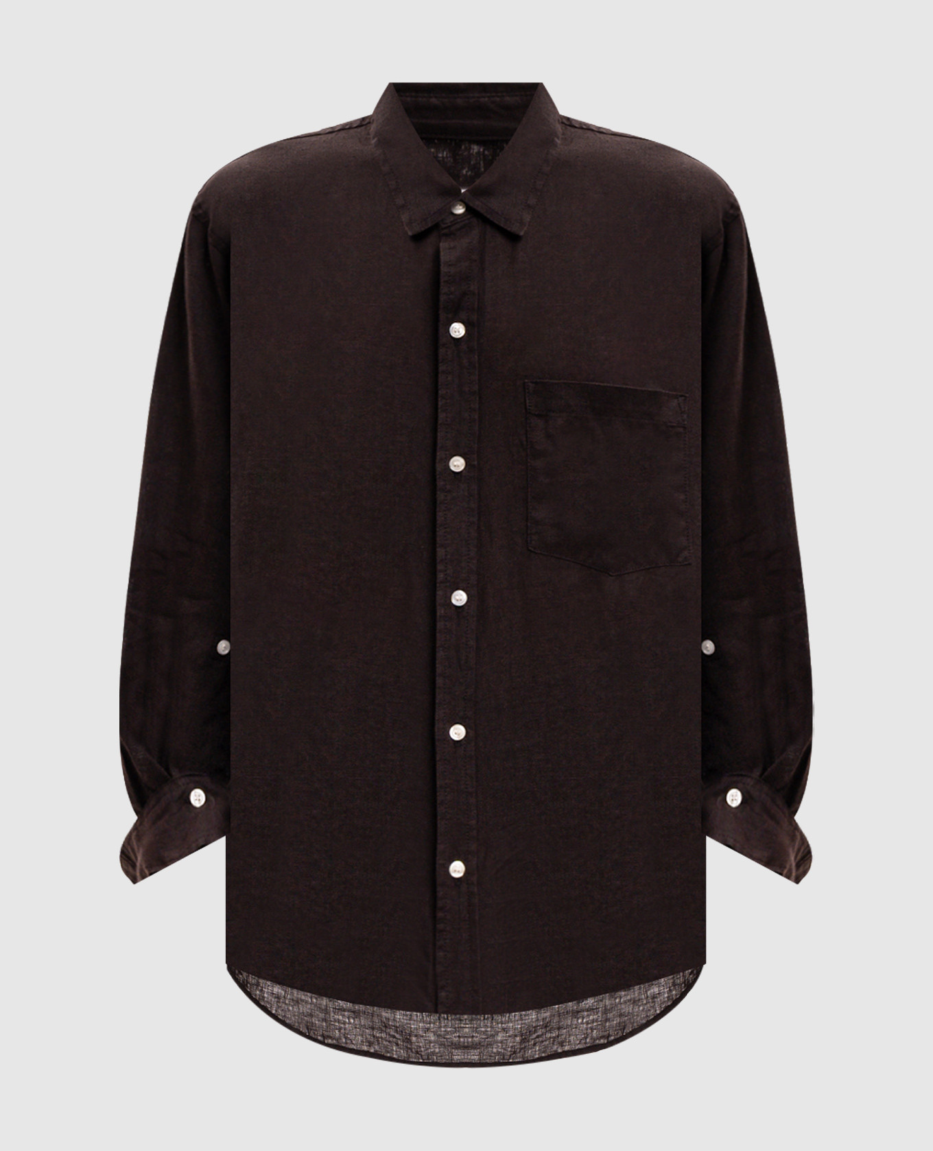 Brown linen shirt