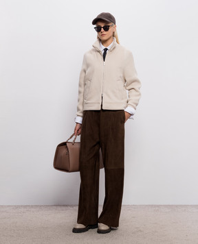 Peserico Beige jacket with wool A21107A8846