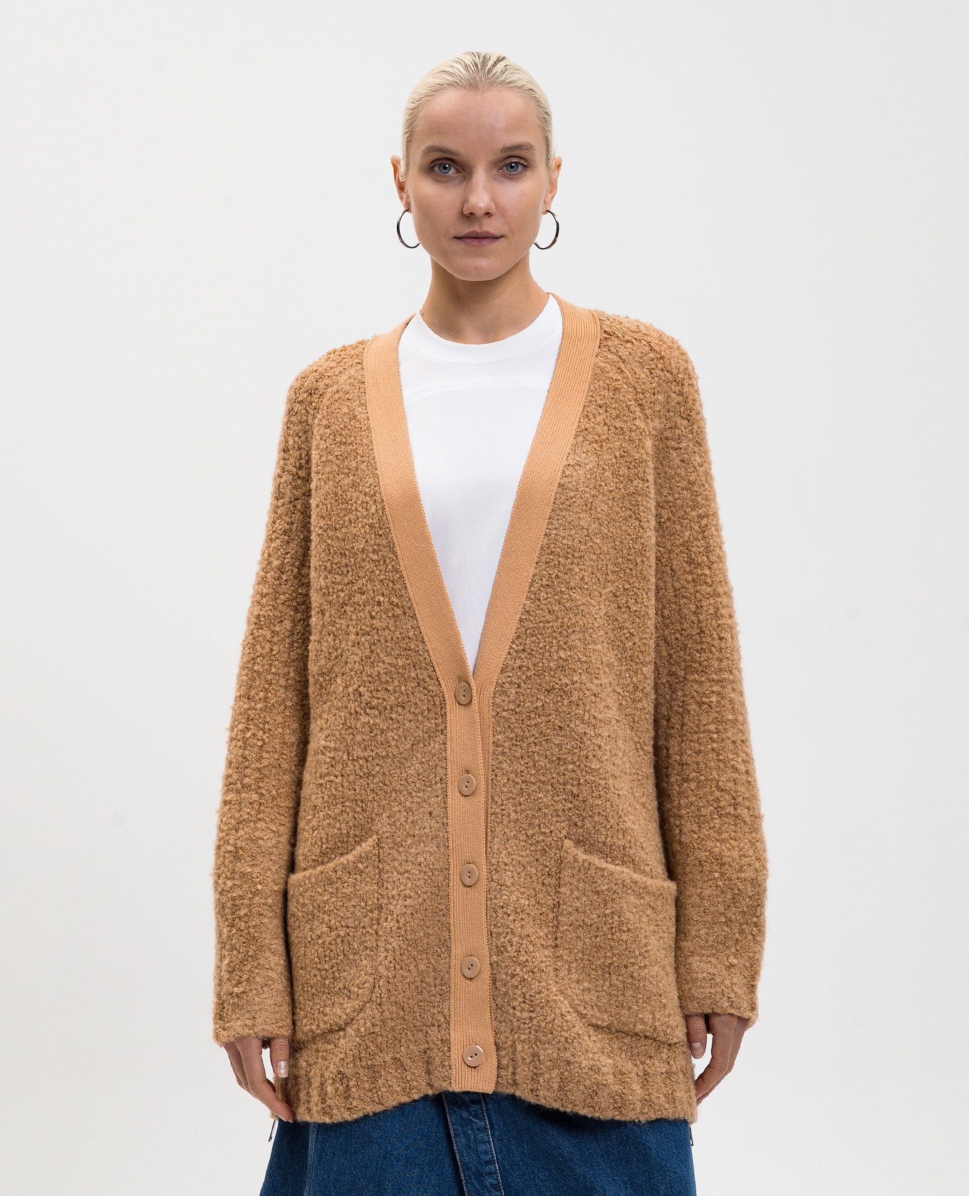 

Brown alpaca wool cardigan 3.1 Phillip Lim