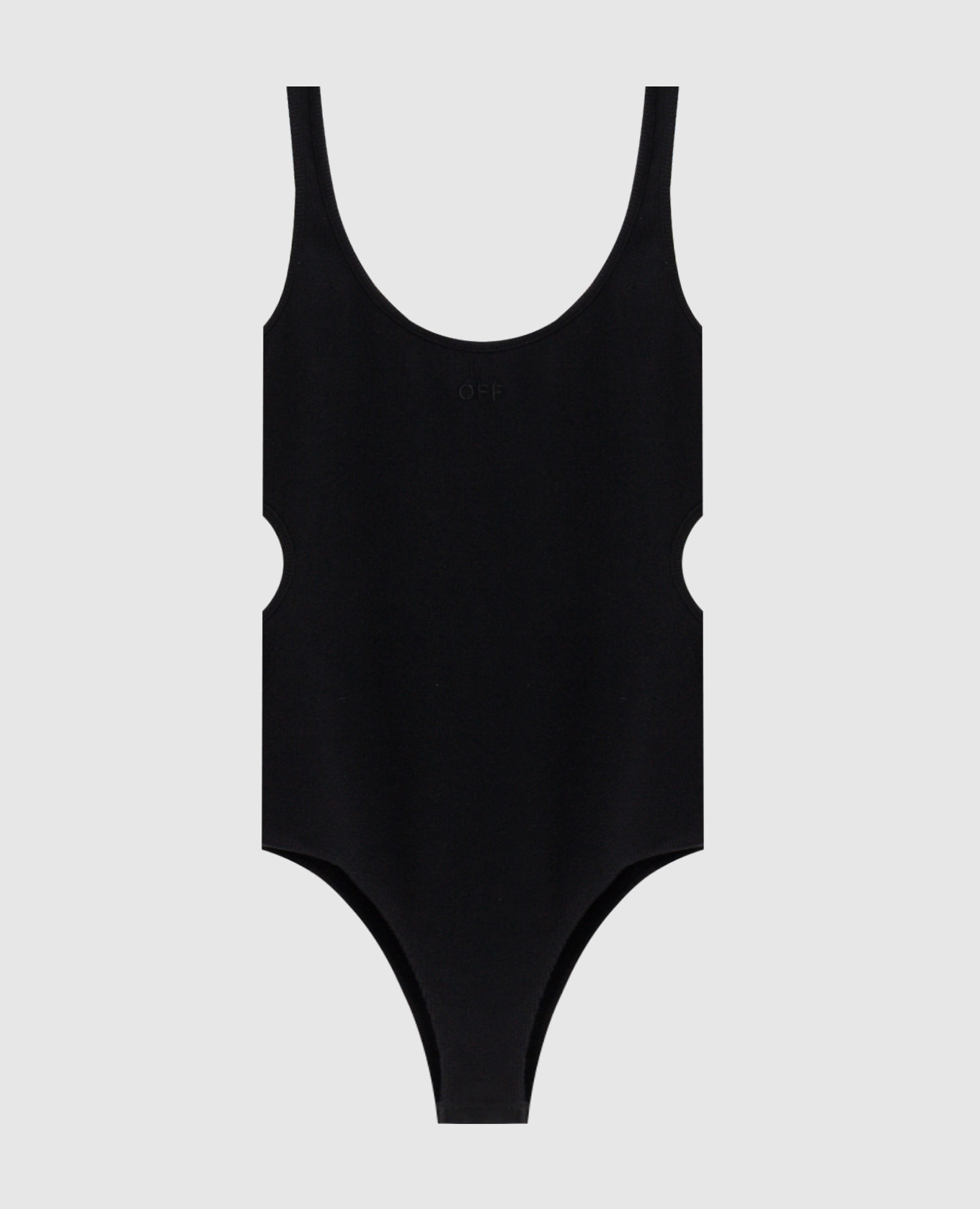 Black bodysuit with figure-hugging cutouts Off-White