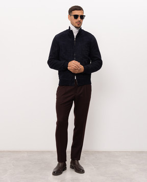 Enrico Mandelli Blue combination jacket 4T107A7405
