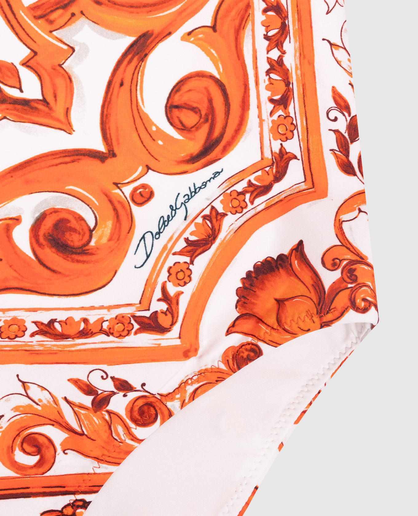 Children's swimsuit with Majolica print Dolce&Gabbana 3