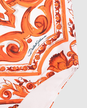 Dolce&Gabbana Children's swimsuit with Majolica print L5J880ON0GU812+