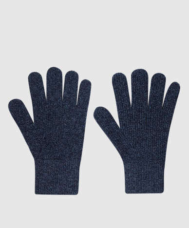 Gants en cachemire bleus