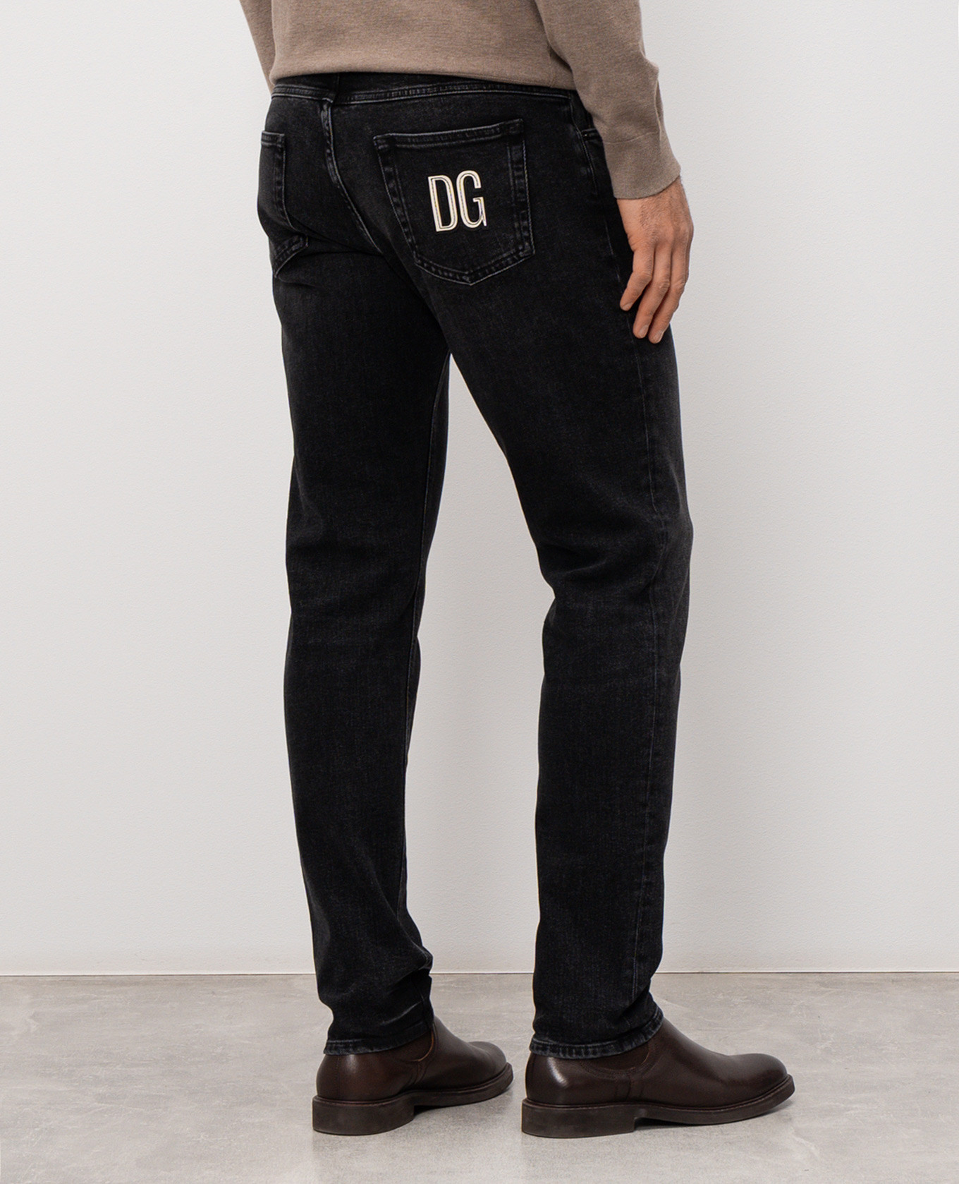 Grey jeans with DG patch Dolce&Gabbana 4