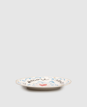 Bitossi Home White porcelain bread plate Heart PAN00101