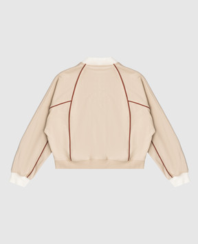 Brunello Cucinelli Children's beige sports jacket BH827E302B