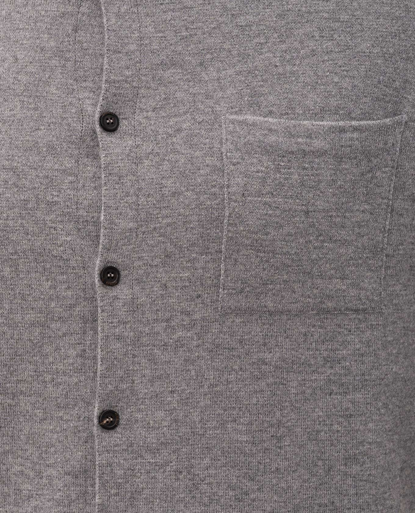 Gray wool and cashmere shirt Peserico 5