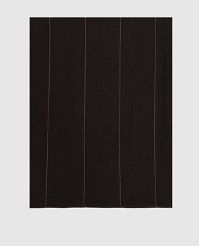 Peserico Dark brown wool stole S31555C0CC959