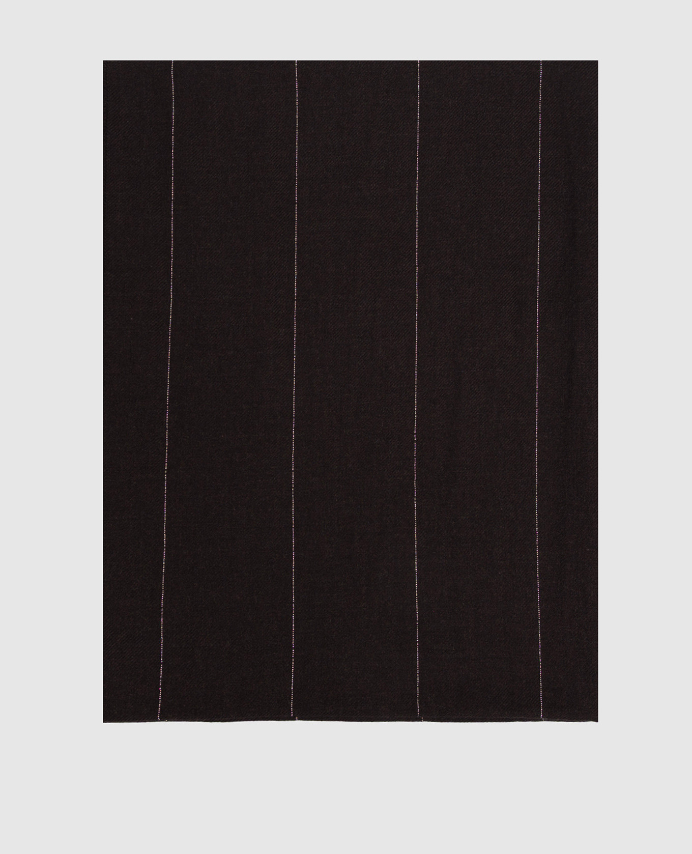 Dark brown wool stole