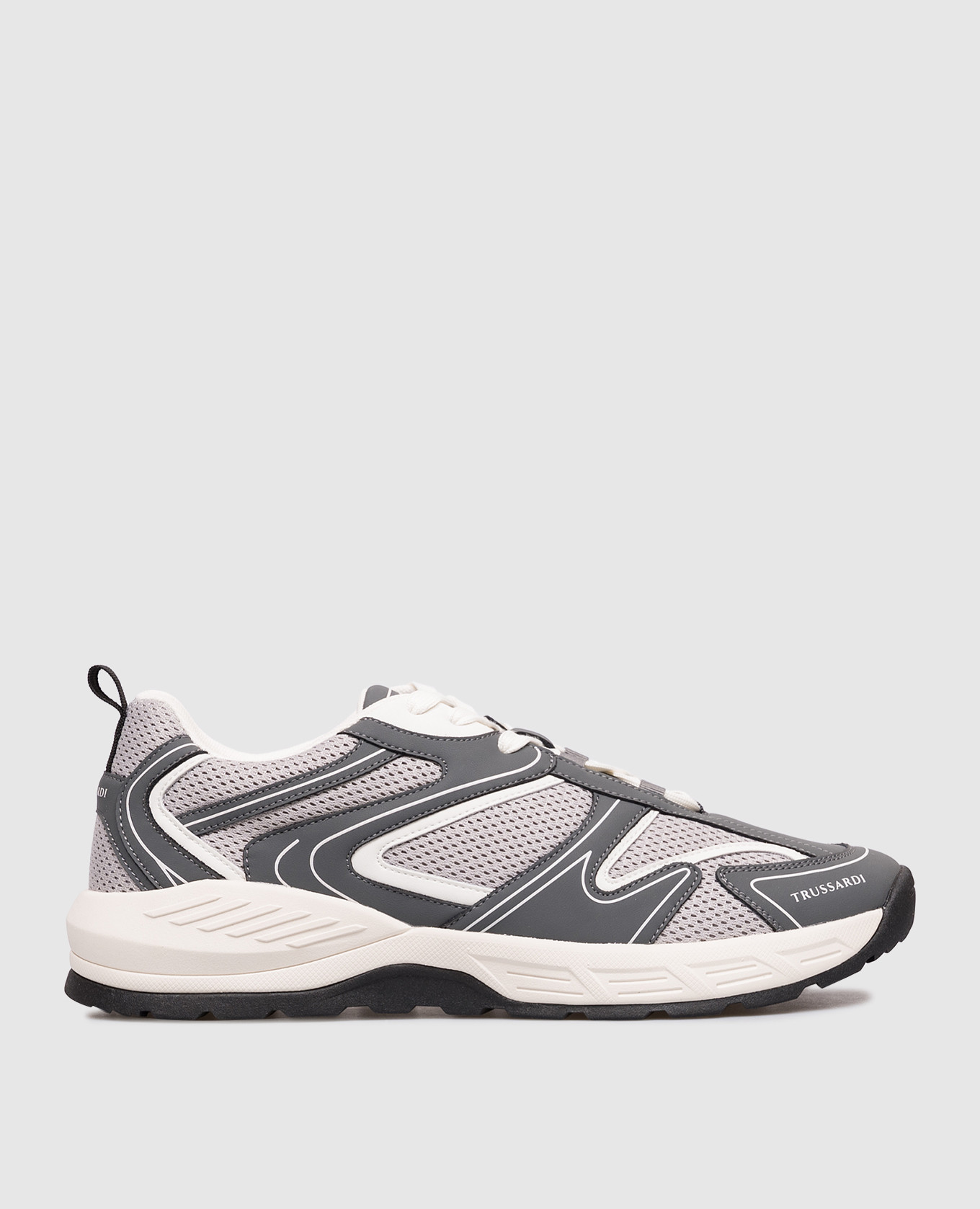Gray combination sneakers