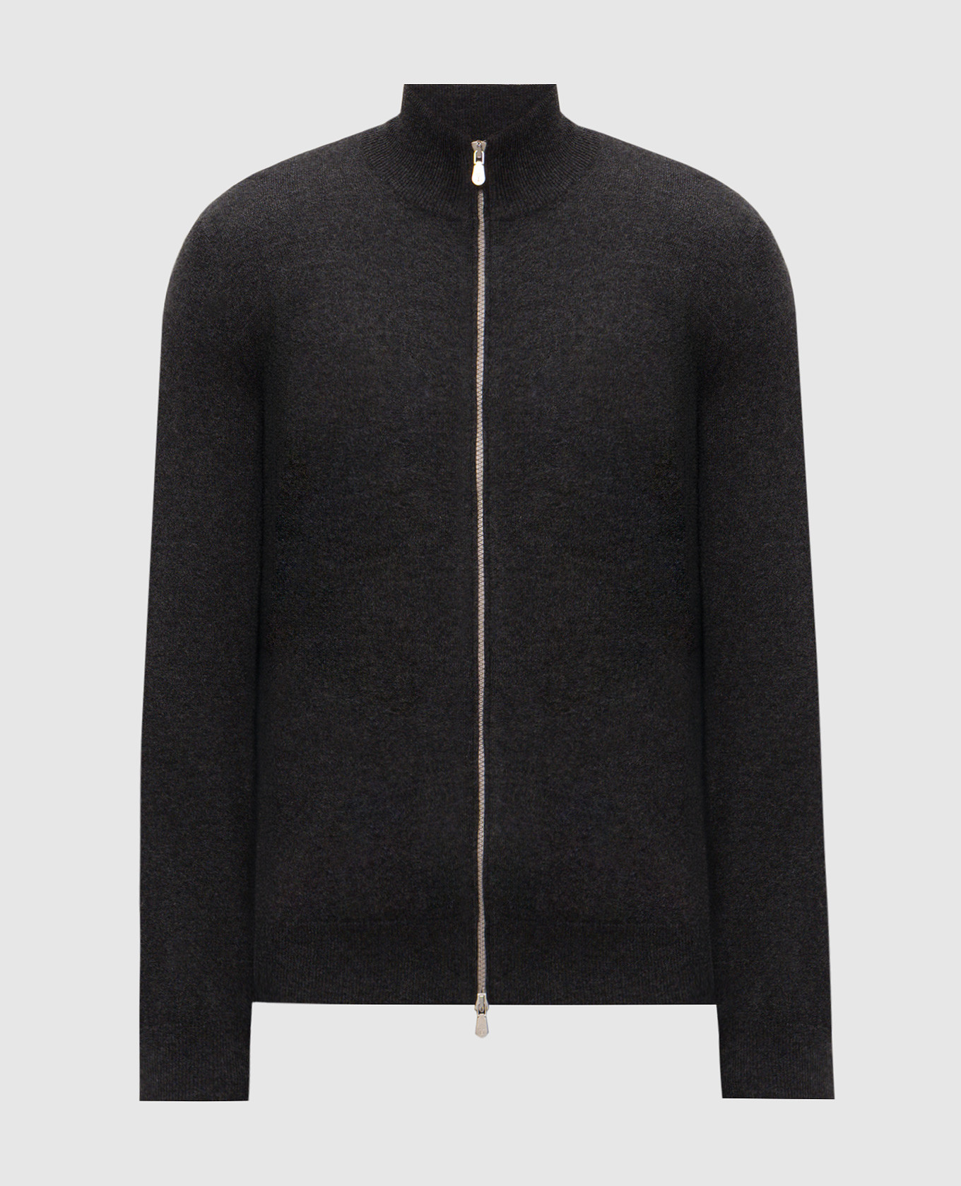 Gray cashmere cardigan