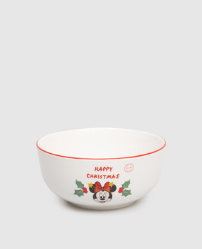 Disney White ceramic bowl Mickey Mouse Happy Christmas DN25332