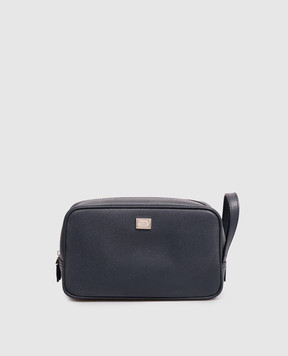 Dolce&Gabbana Blue leather vanity case BT3310A0701