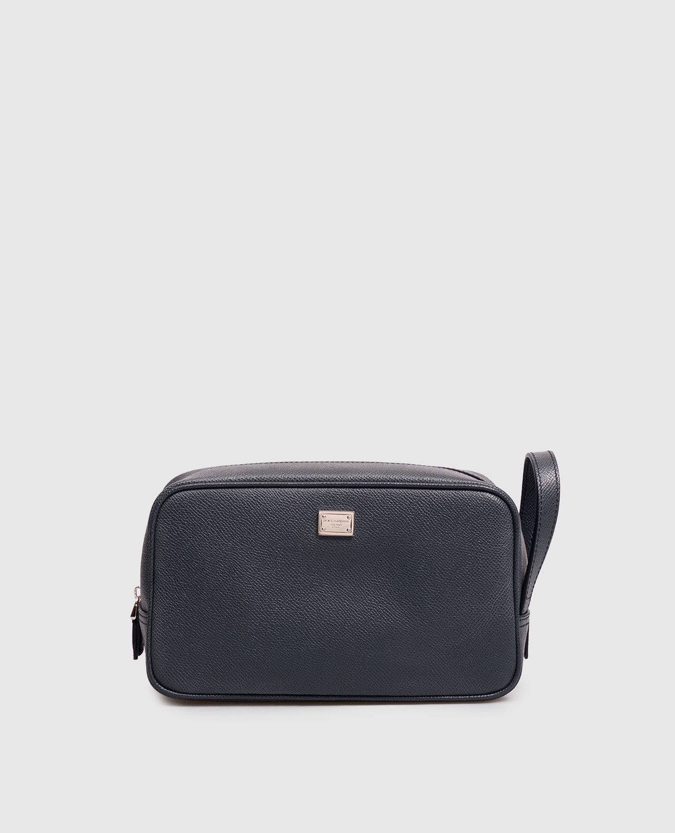 Blue leather vanity case