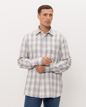 Stefano Ricci Beige checkered shirt MC007377BN3232