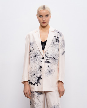 Momoni Beige ZUNI silk jacket MOJA001MO02