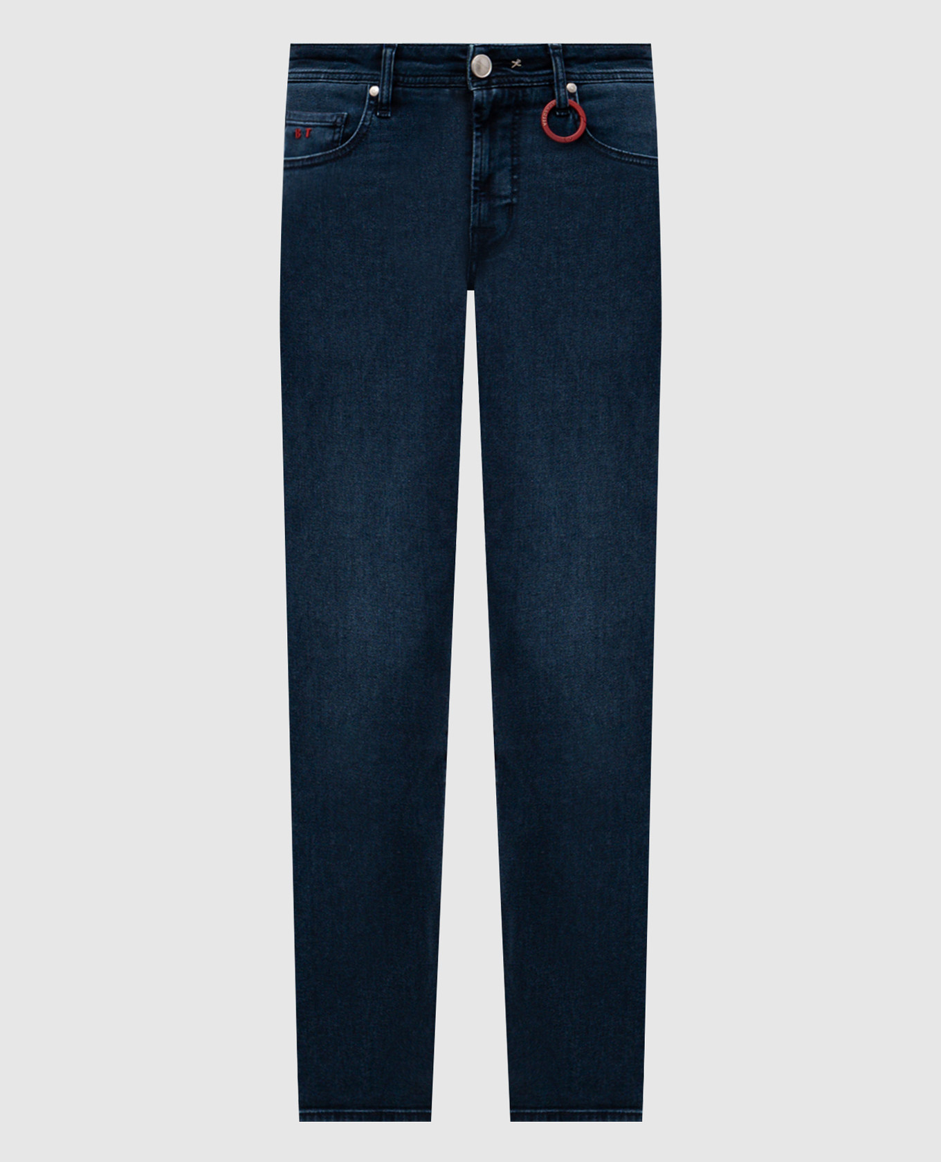 

Blue jeans with logo patch Tramarossa