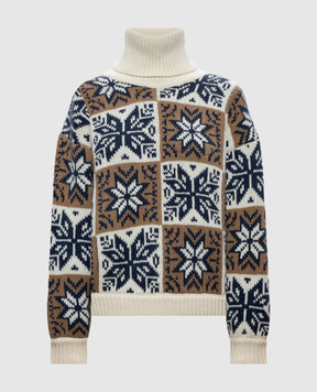 Magda Butrym Wool and cashmere sweater in jacquard pattern KNITWEAR14SWEATE386926