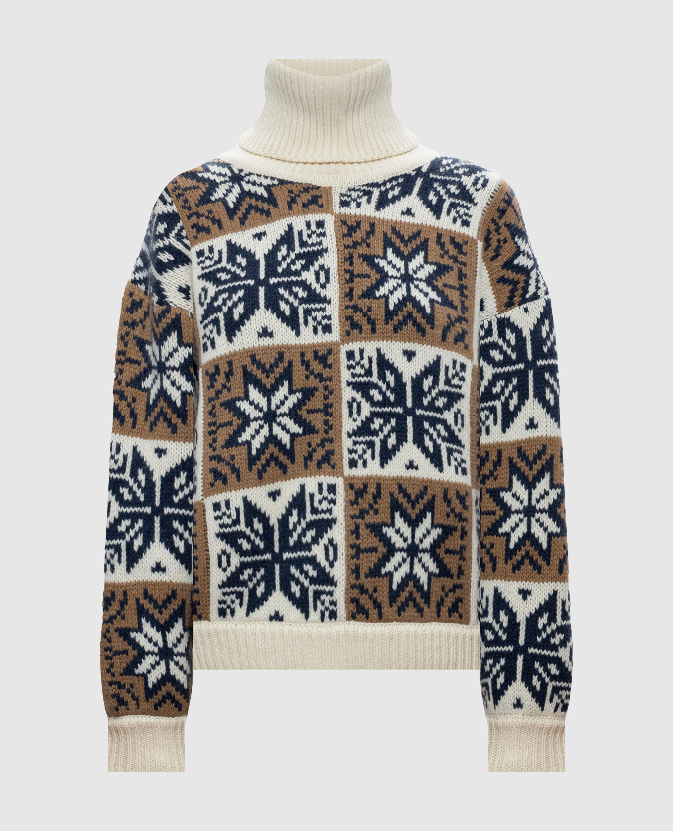 Wool and cashmere sweater in jacquard pattern Magda Butrym