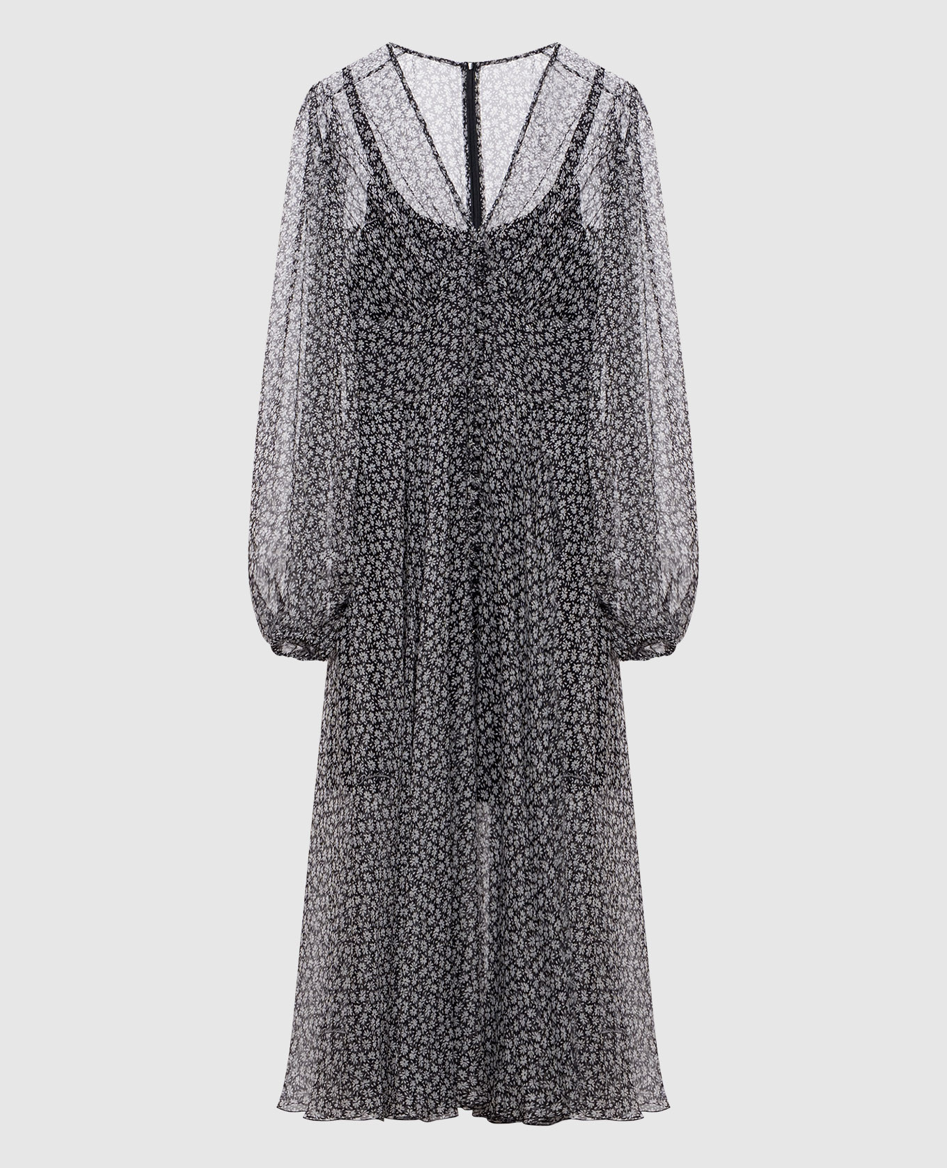 Black printed dress Dolce&Gabbana