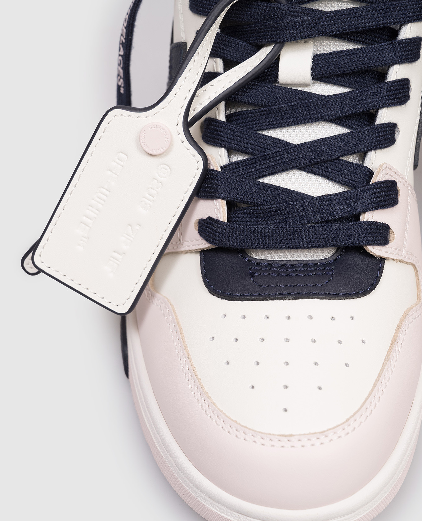 

Out Of Office pink leather sneakers Off-White