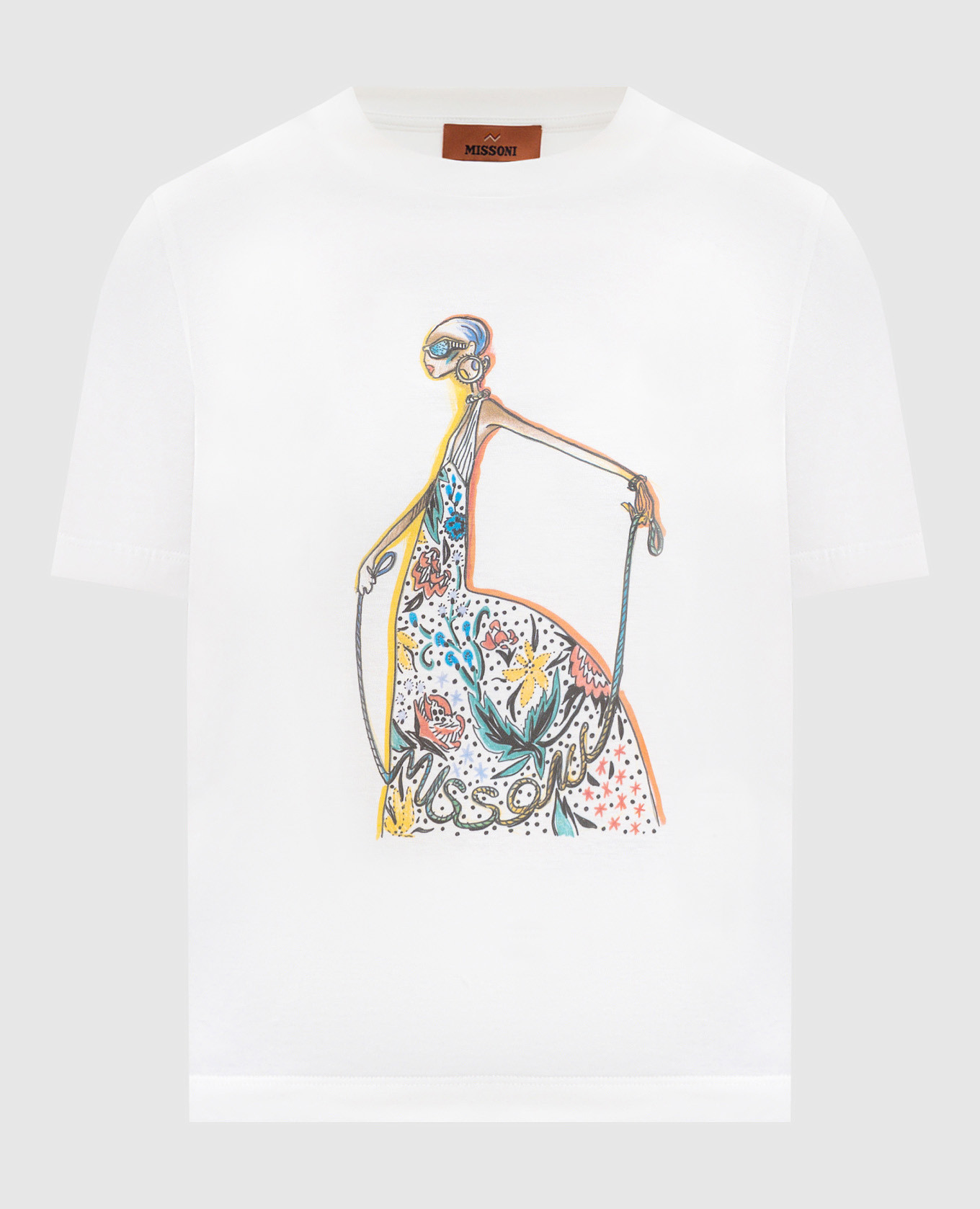 White T-shirt with logo print