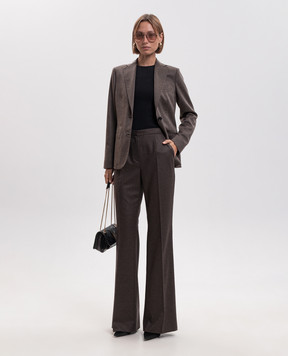 Kiton Brown cashmere check jacket D23501K0574I