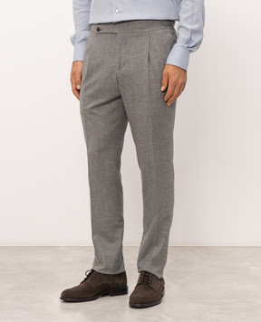 Pini Parma Gray wool pants TRFSGR
