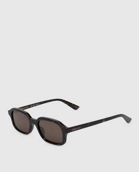 Alexander McQueen Brown tortoiseshell sunglasses 861658J0749